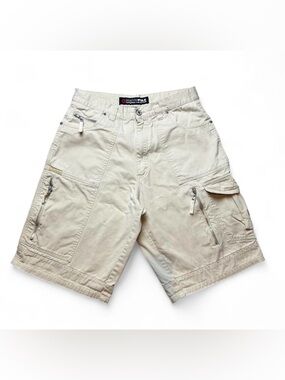 Y2K South Pole Men's Cargo Shorts in Light Beige